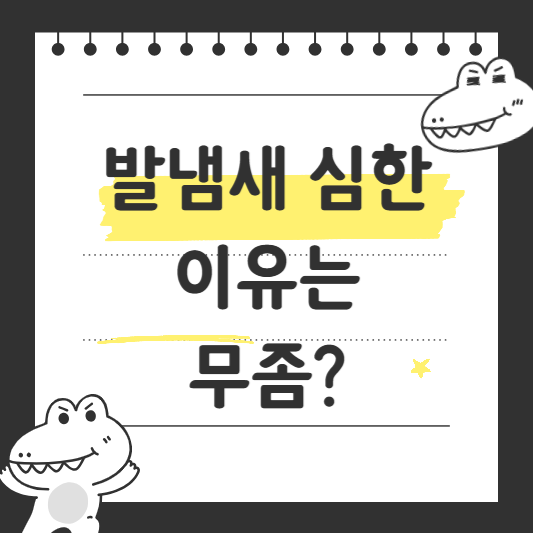 발냄새가 심한 이유