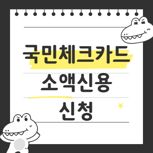 국민체크카드 소액신용