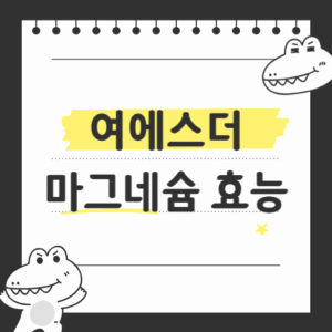 여에스더 마그네슘 효능