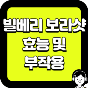 빌베리 보라샷 효능 및 부작용