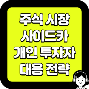 주식 시장 사이드카 개인 투자자 대응 전략