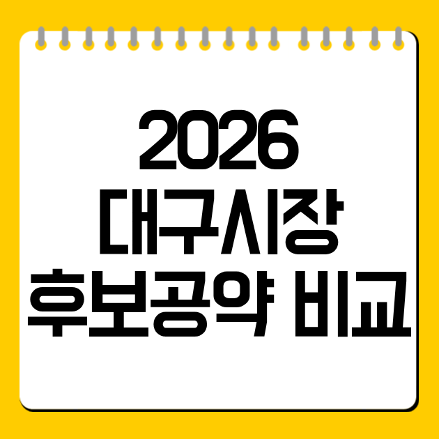 대구시장 후보공약