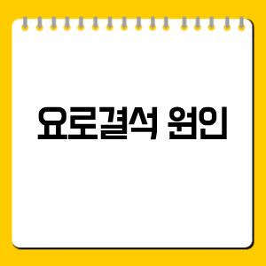 요로결석 원인 총정리｜재발 막으려면 무엇을 조심해야 할까?