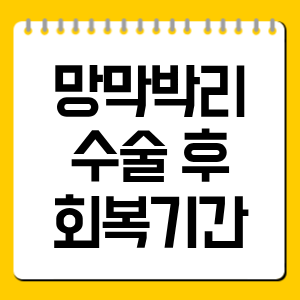 망막박리 수술 후 회복기간