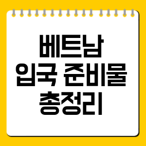 베트남 입국 준비물 총정리｜비자·여권·건강신고서·eSIM·환전까지