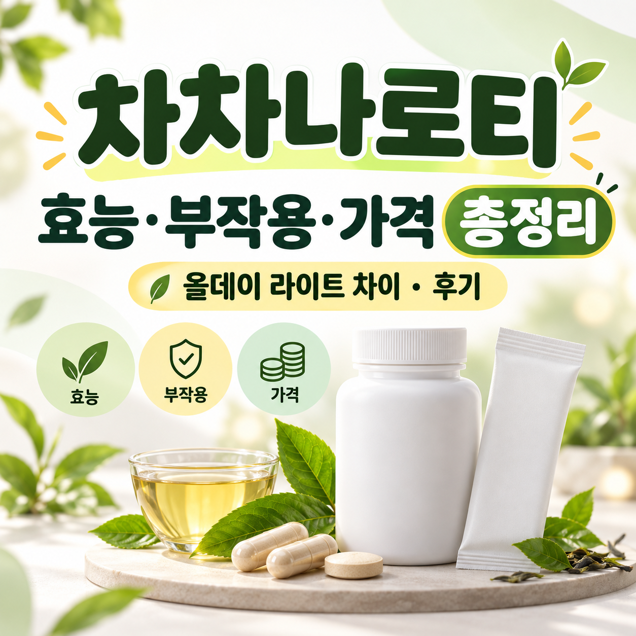 차차나로티 효능·부작용·가격 총정리|올데이 라이트 차이와 후기